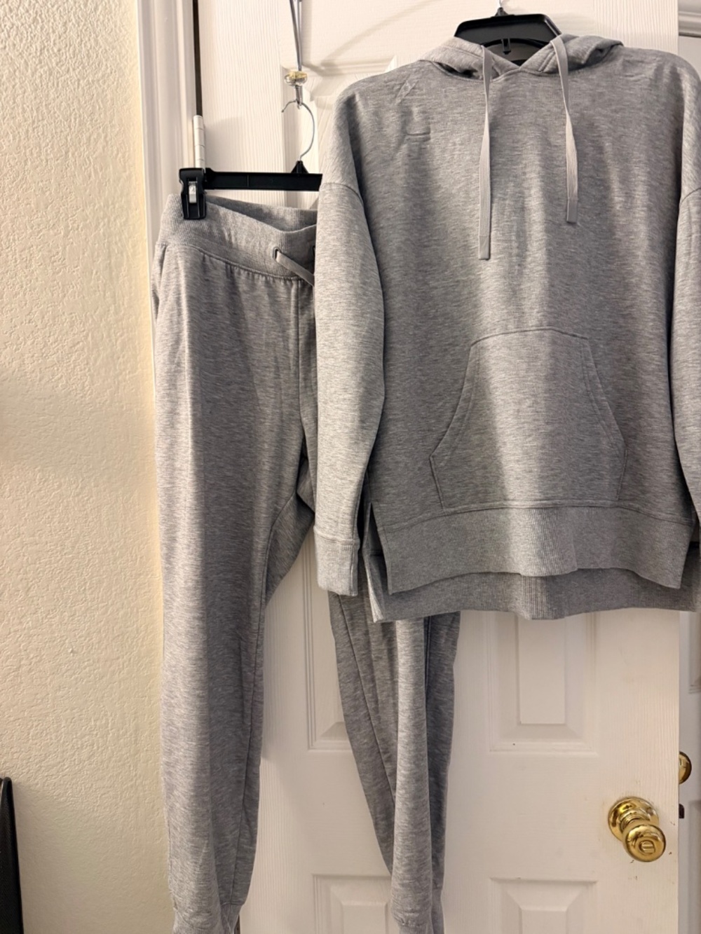 Athletic Grey Jogger Pants (L) and Sweat Shirt (M) Women’s